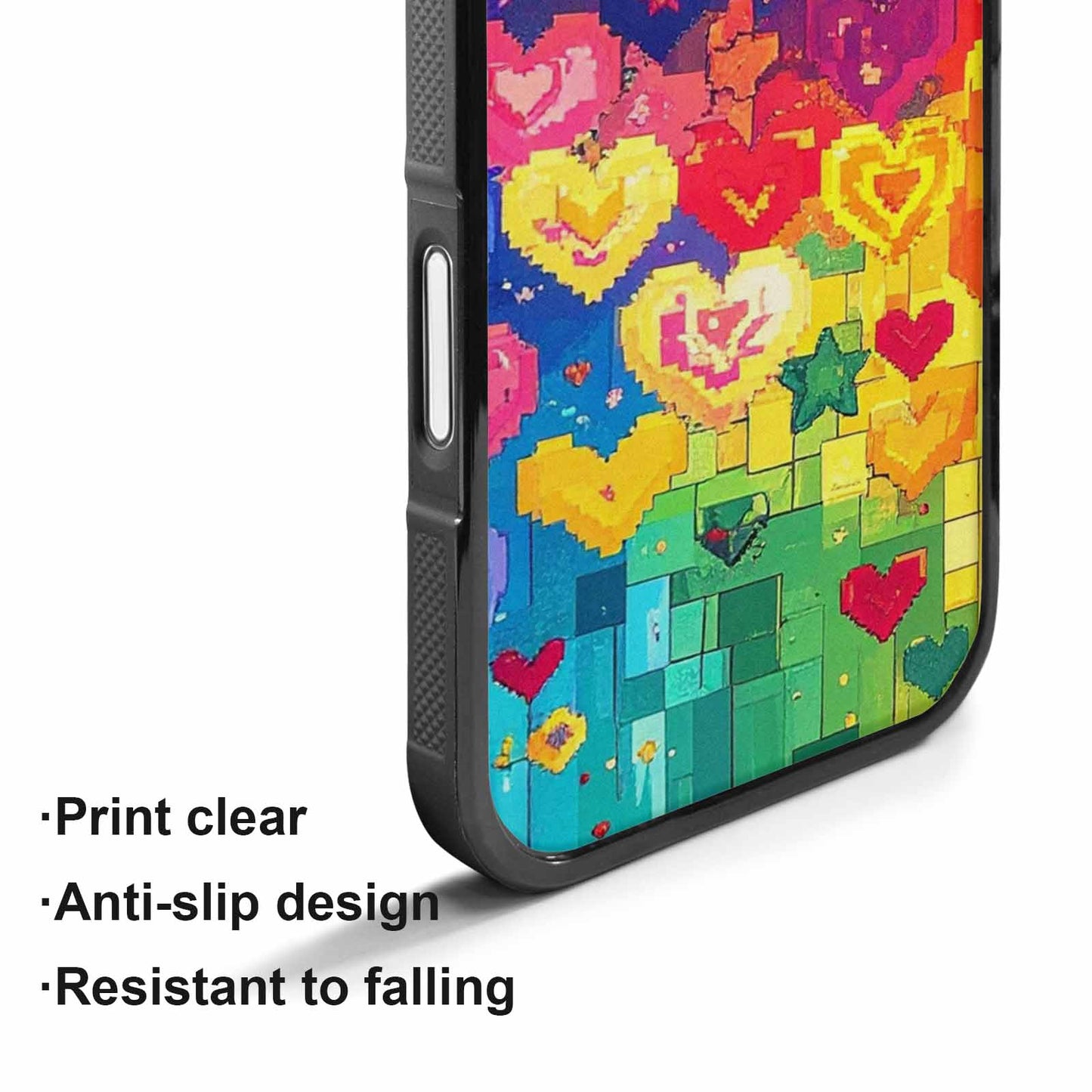 iPhone 17 Case — Pixel Art Bit Burst Original Art, Unique Phone Case Design