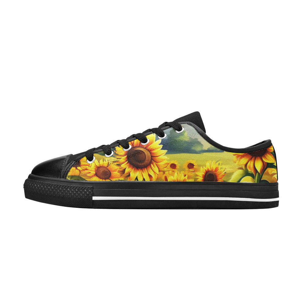 MEN'S Sunflowers Art 2 Canvas Y2K Shoes