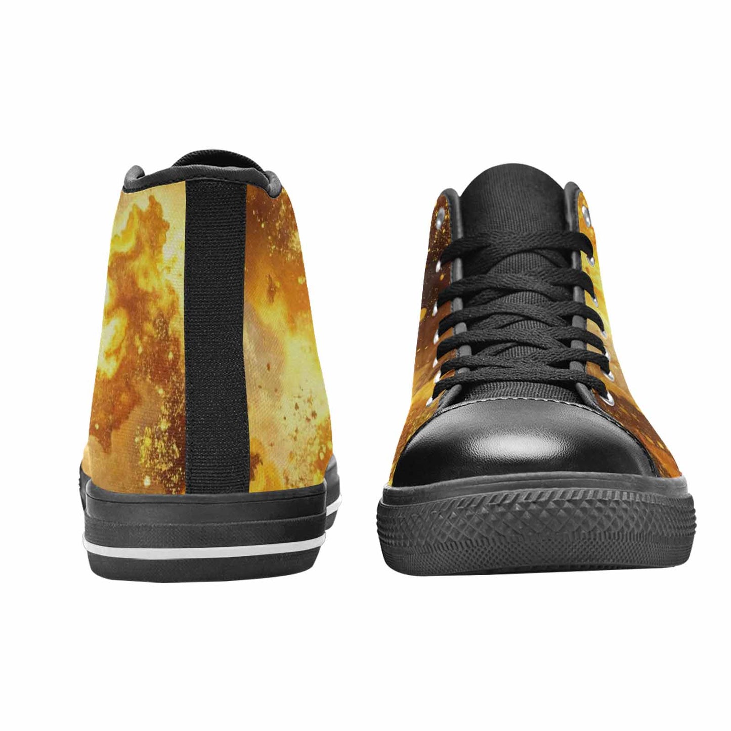 WOMEN'S Galaxy Art - High Top Canvas Wallpaper Art Shoes