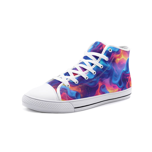 Ethereal Camo Design 2 Unisex High Top Canvas Shoes