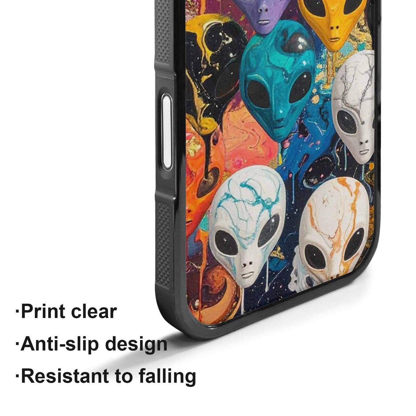 iPhone 17 Case — Aliens Marblealiens Pattern Alien Scifi, Custom Designed Case Cover
