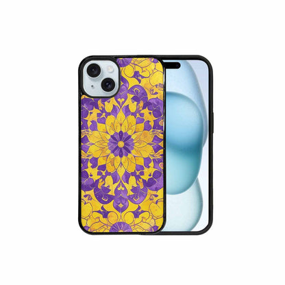 iPhone 15 Plus Case — Intersex Flag Color Theme Small Rainbow, Customized Protective Case