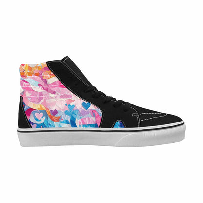 MEN'S Transgender Pride Flag High Top Canvas Vivid Sneakers