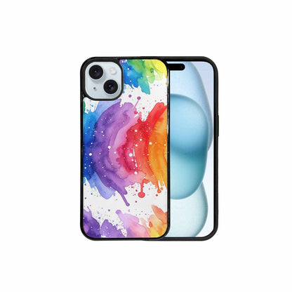 iPhone 15 Plus Case — Watercolor Splash Abstract Pattern Seamless Repeat, Original Design Phone Case