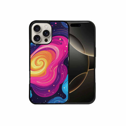 iPhone 16 Pro Max Case — Love Wins Galaxy Seamless Pattern Vibrant, Original Design Phone Case