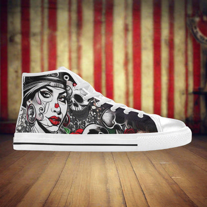 Phoenix Dark Cosmic Wearable MEN Bold Art - Freaky Shoes | Custom Art Sneakers