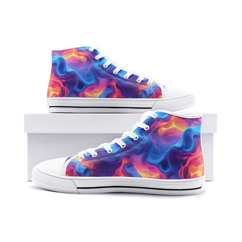 Ethereal Camo Design 2 Unisex High Top Canvas Shoes