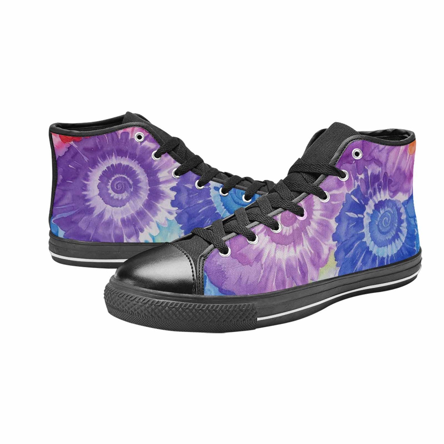 MEN'S Tie Dye Swirl High Top Canvas Dreamcore Shoes