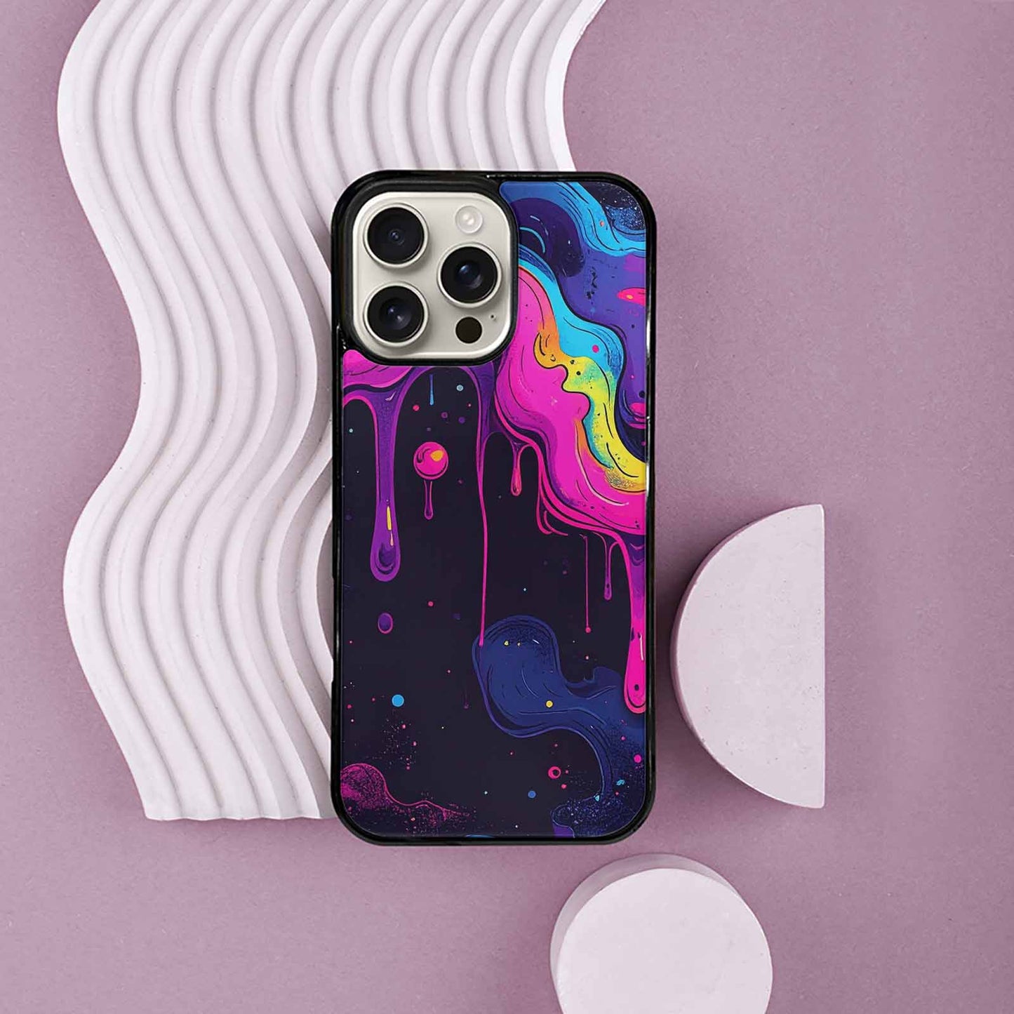 iPhone 16 Pro Max Case — Rick And Morty Style Art Dripping, Original Design Phone Case