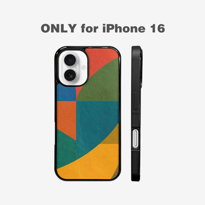iPhone 16 Case — 1990s Memphis Art Pattern, Custom Printed Phone Case