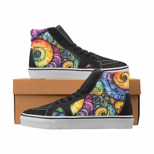WOMEN'S Tie Dye High Top Canvas Personalized Dreamcore Shoes