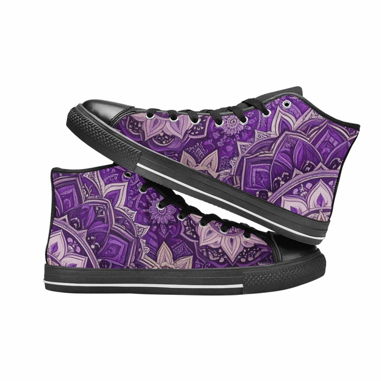 MEN'S Mandala High Top Canvas Grunge Sneakers