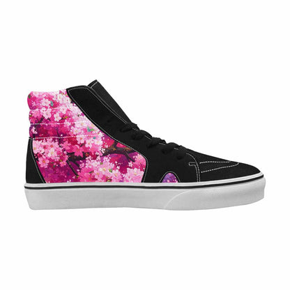 MEN'S Cherry Blossom Branch Cherry High Top Canvas Vivid Custom Sneakers