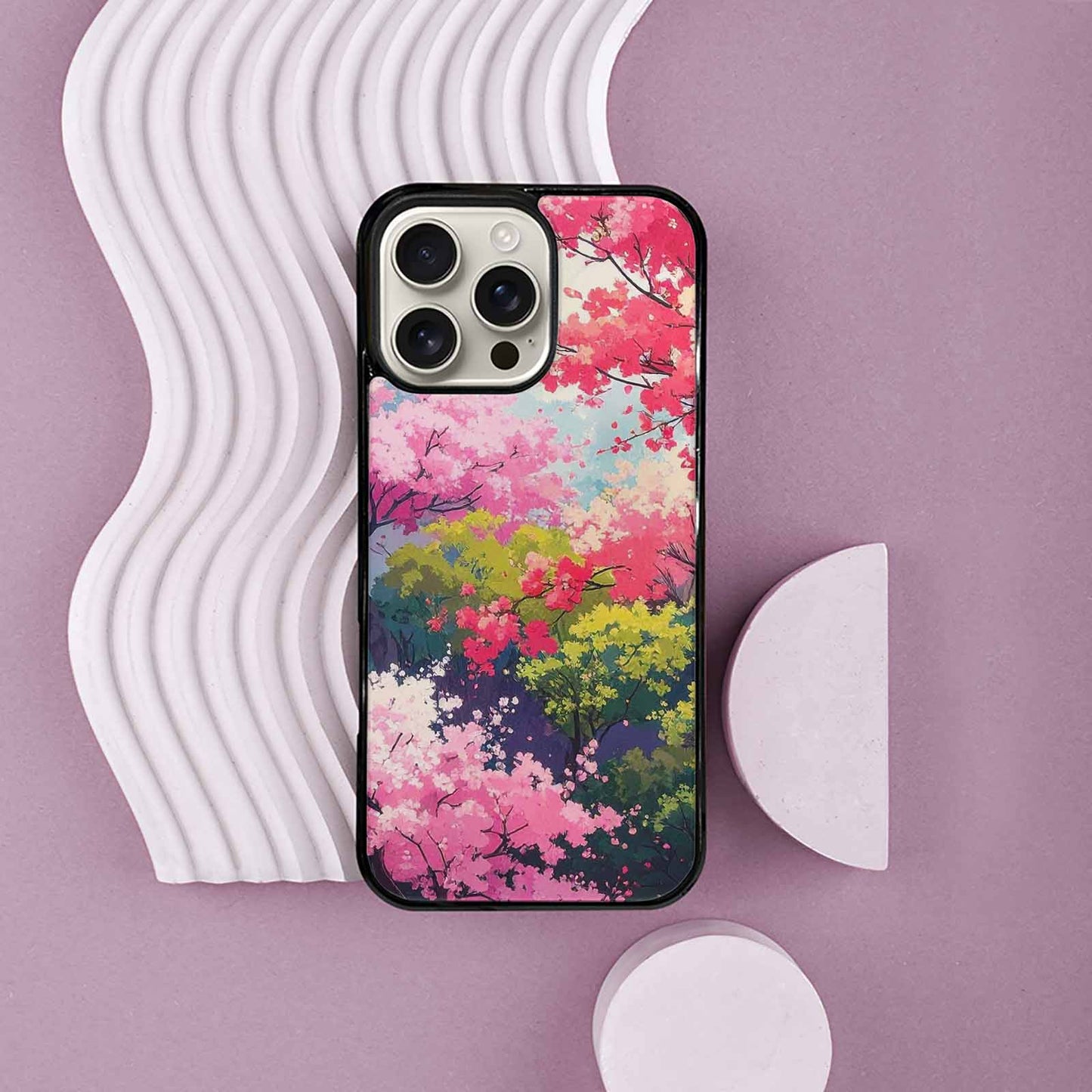 iPhone 16 Pro Max Case — Cherry Blossom Branch Cherry Blo, Original Design Phone Case