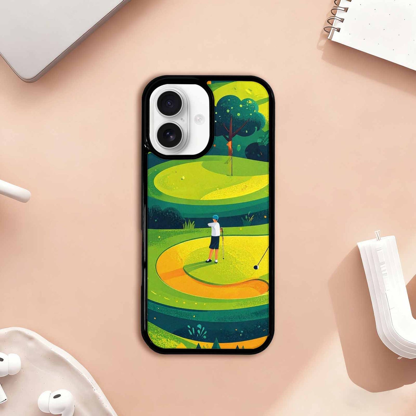 iPhone 17 Case — Golf Cartoon Art Pattern Cartoon Cute, Unique Phone Case Design