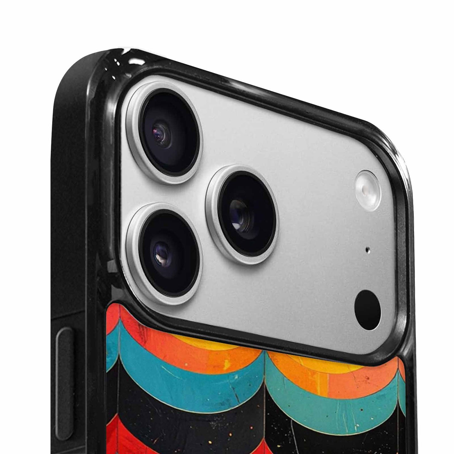 iPhone 17 Pro Case — Retro Wave Scallop Stripe Small Retro, Custom Art Phone Cover