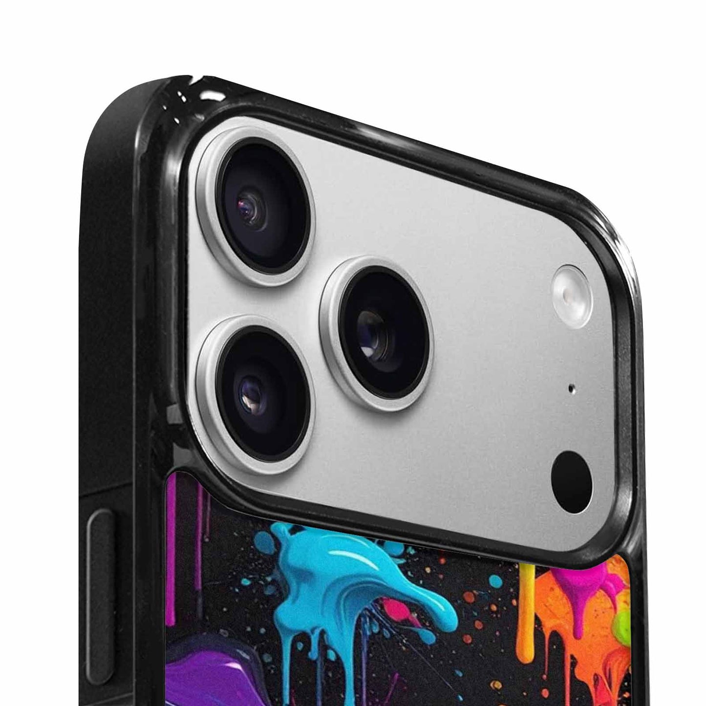 iPhone 17 Pro Max Case — Small Paint Splatter Pattern, Original Art, Personalized Phone Case
