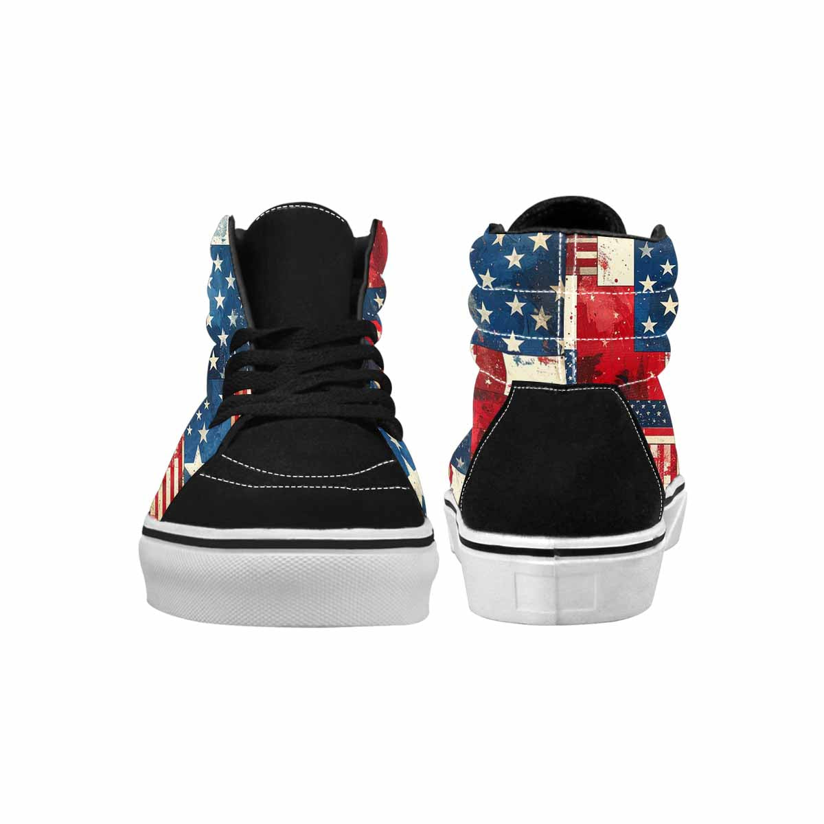 WOMEN'S American Flag Stars High Top Canvas Cottagecore Shoes