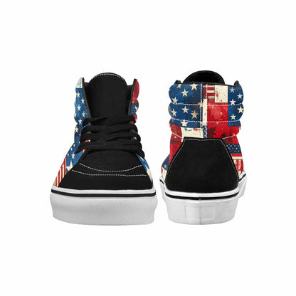 WOMEN'S American Flag Stars High Top Canvas Cottagecore Shoes