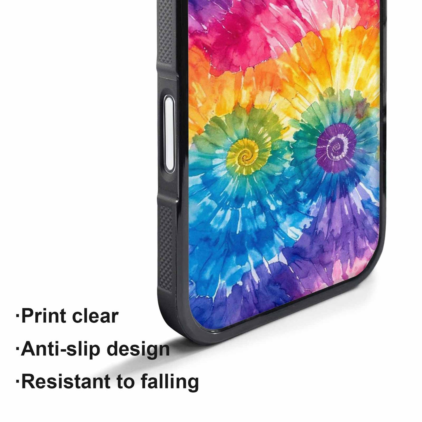 iPhone 17 Pro Case — Small Tie Dye Swirl Pattern Tie, Custom Art Phone Cover