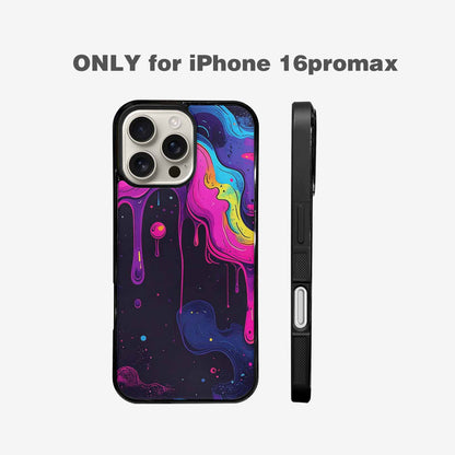 iPhone 16 Pro Max Case — Rick And Morty Style Art Dripping, Original Design Phone Case