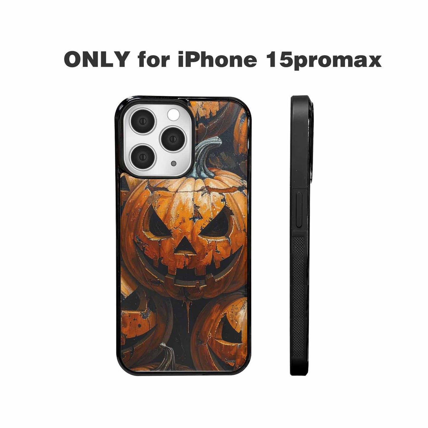 iPhone 15 Pro Max Case — Halloween Cracked Jackolantern, Personalized Phone Case