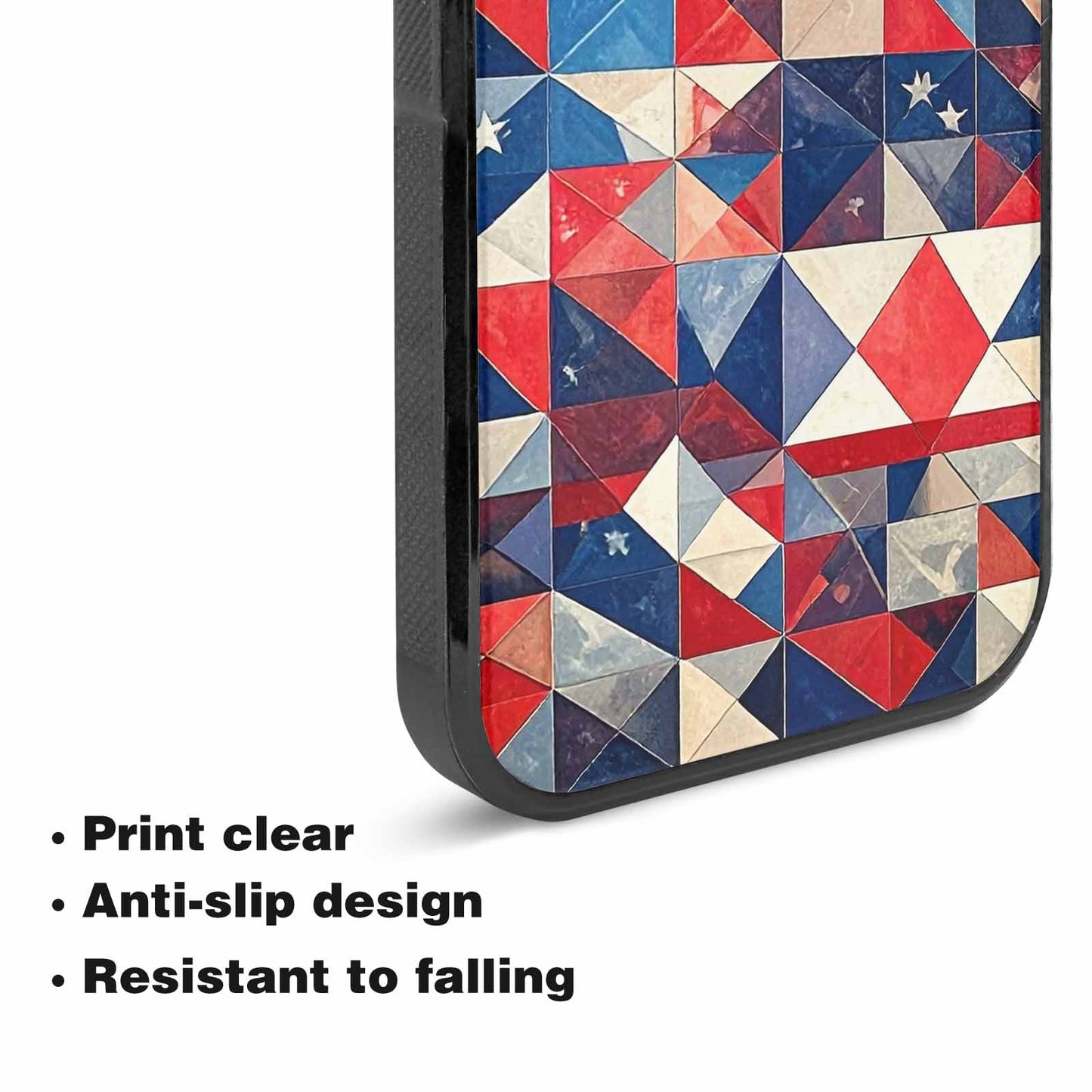 iPhone 15 Plus Case — Small American Flag Stars And Stripes, Personalized Phone Case