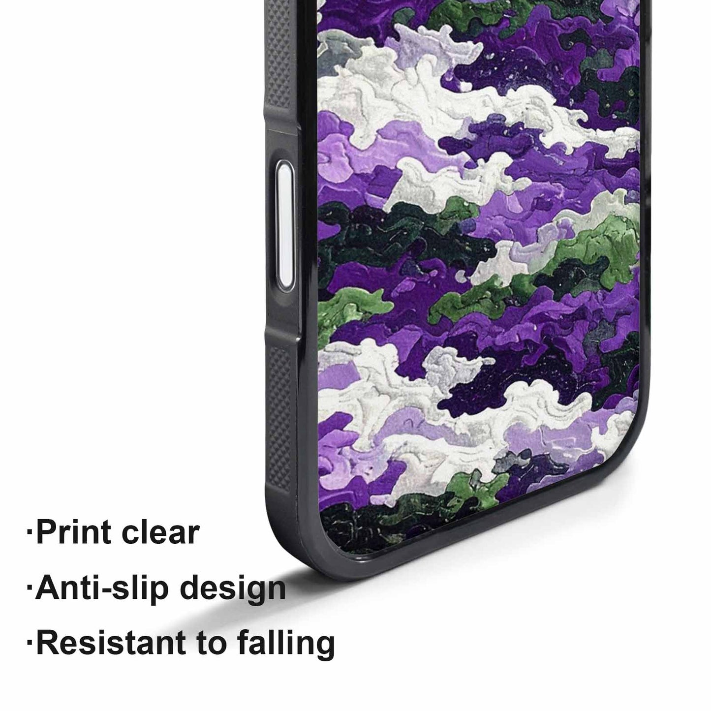 iPhone 17 Pro Case — Vivid Camo Genderqueer Pride Camo, Custom Phone Case