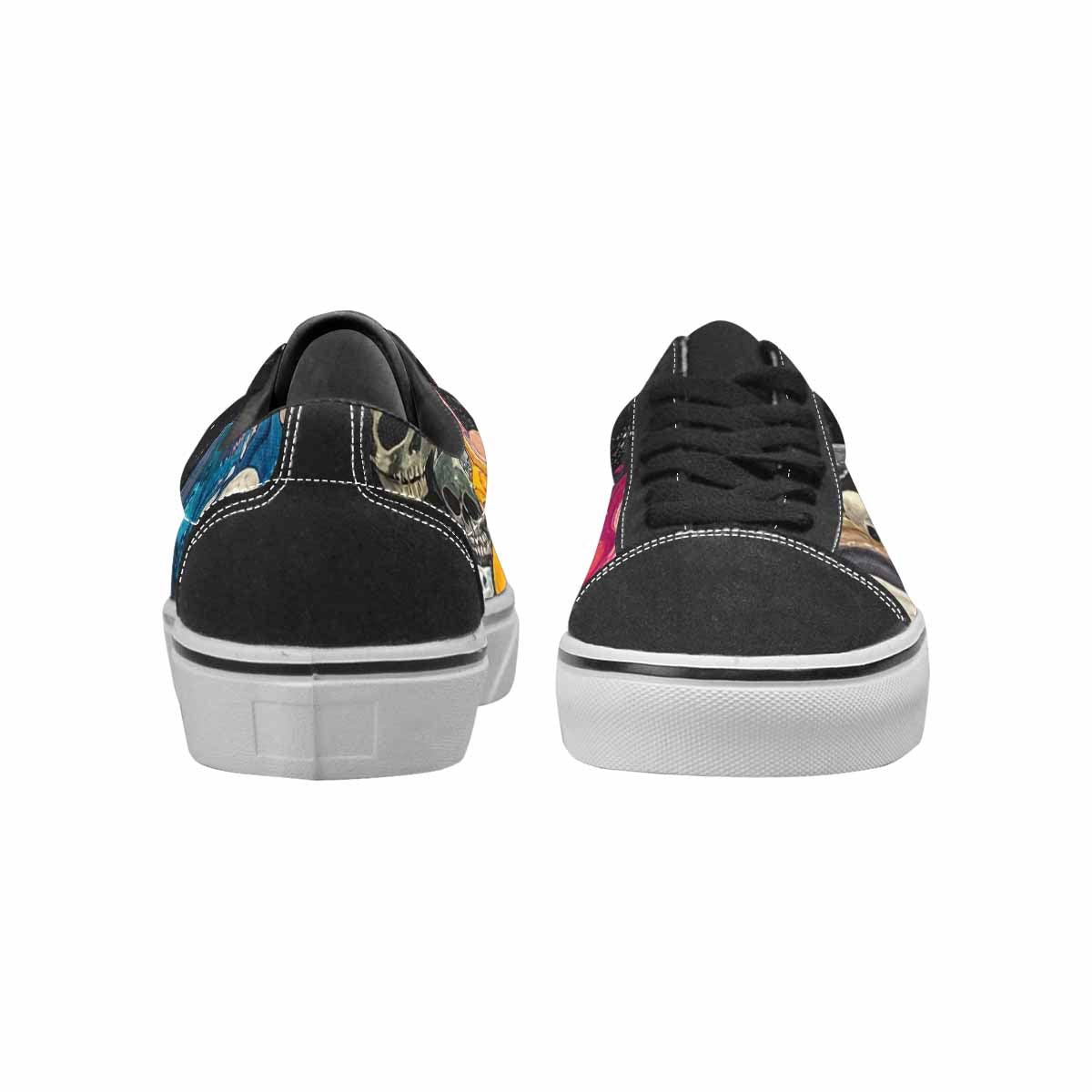 WOMEN'S Skulls  Marble Skulls Lace-Up Canvas Dreamlike Shoes