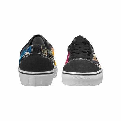 WOMEN'S Skulls  Marble Skulls Lace-Up Canvas Dreamlike Shoes