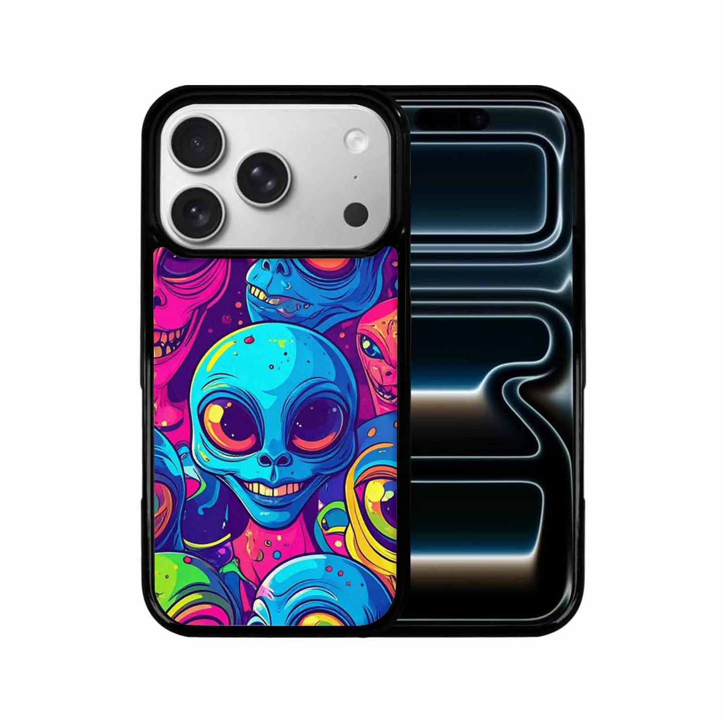 iPhone 17 Pro Case — Alien Ufo Cartoon Alien Scifi, Custom Made Phone Cover