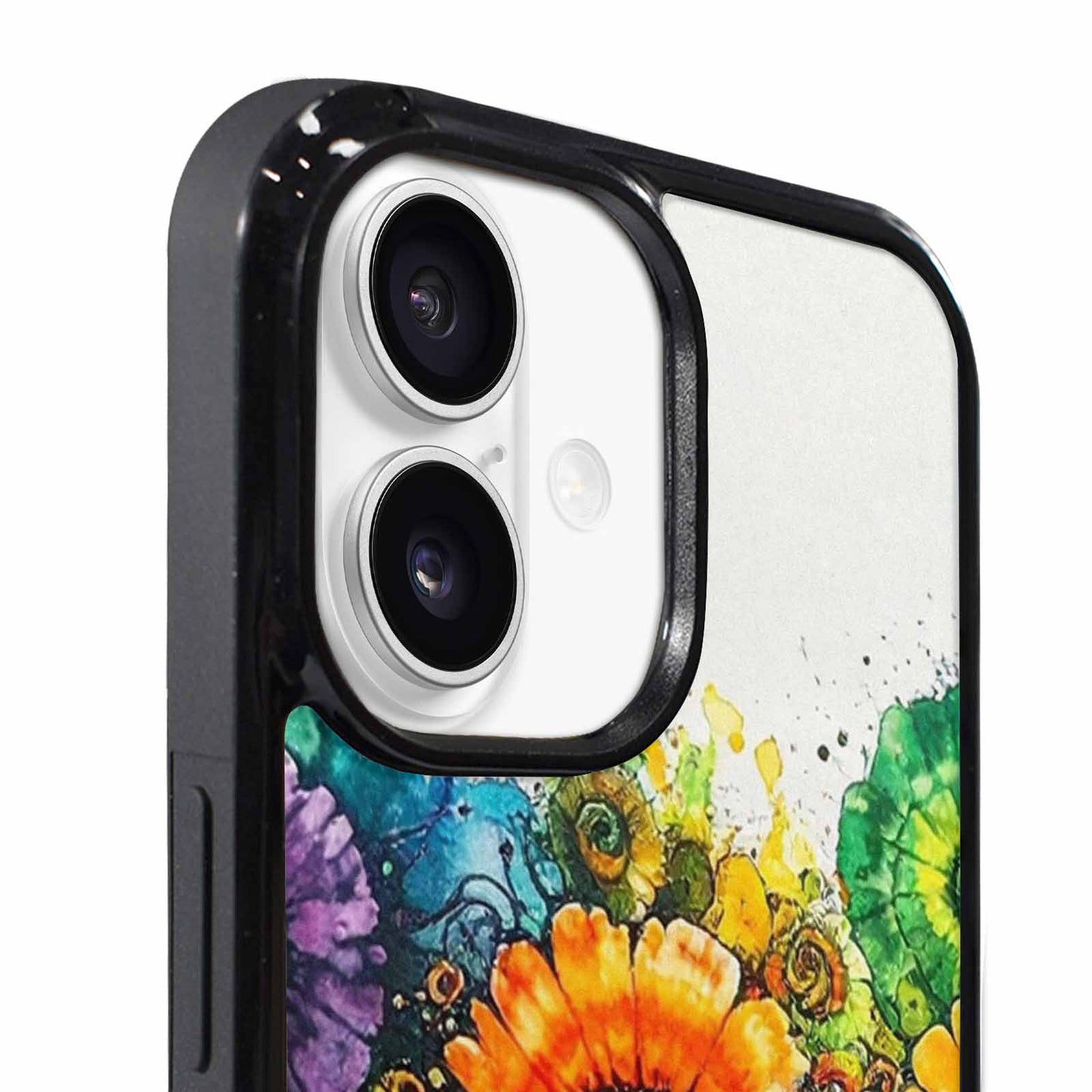 iPhone 17 Case — Black &amp; Green Ink Tie Dye, Unique Phone Case Design
