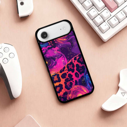 iPhone 17 Air Case — Leopard Print Galaxy Seamless Pattern Animal, Custom Art Phone Cover