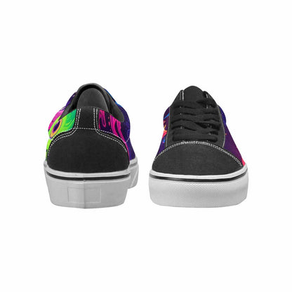 WOMEN'S Ice Cream Monsters  Lace-Up Canvas Neon Fantasy Custom Shoes