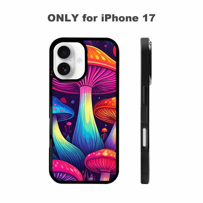iPhone 17 Case — Psychedelic Mushroom Cartoon Pattern Cartoon Cute, Custom Print Case Cover