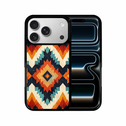 iPhone 17 Pro Case — Small Southwestern Geometric Diamond Pattern Original, Custom Printed Phone Case