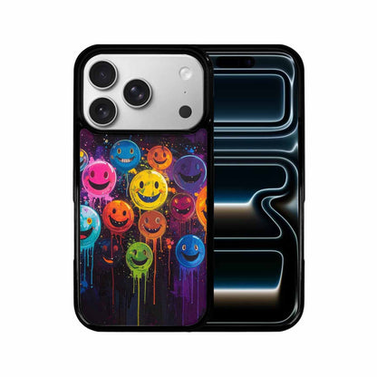iPhone 17 Pro Case — Smiley Faces Glow Smiley Faces Original, Custom Designed Case Cover