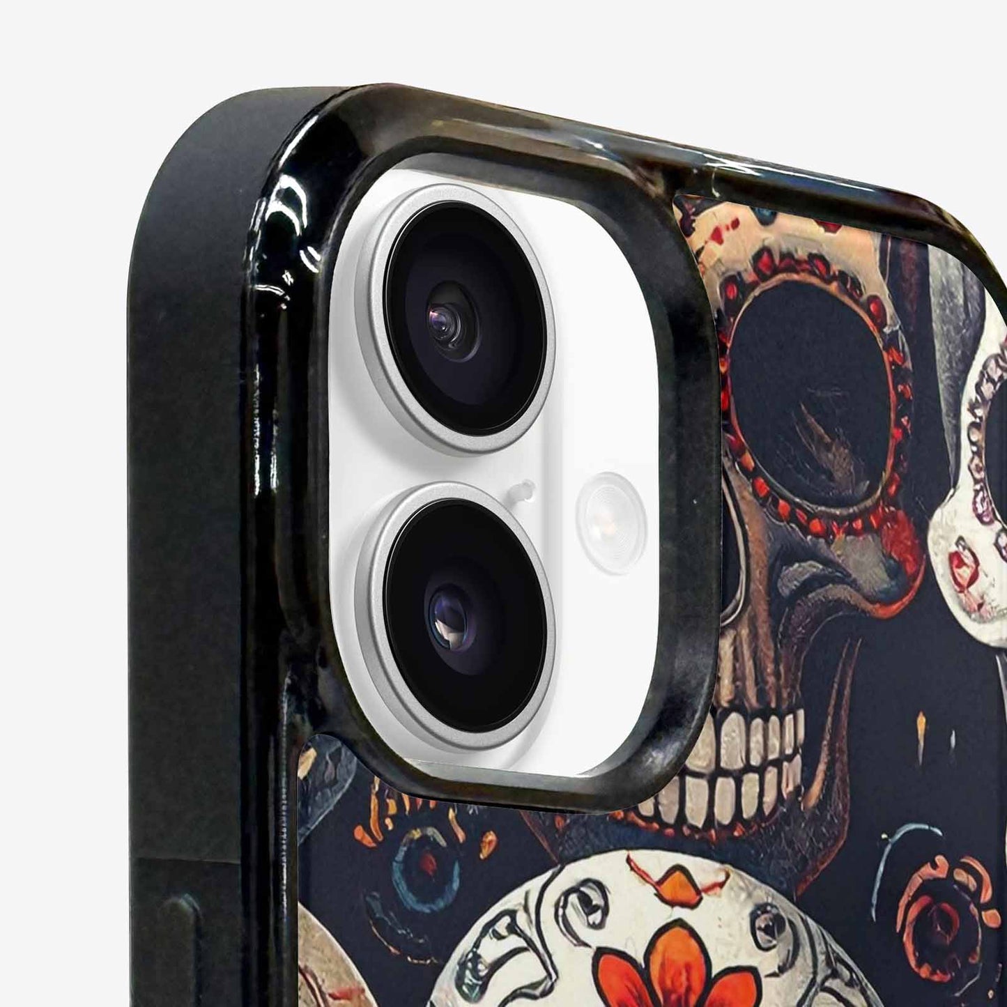 iPhone 16 Case — Skull Waves, Personalized Phone Case