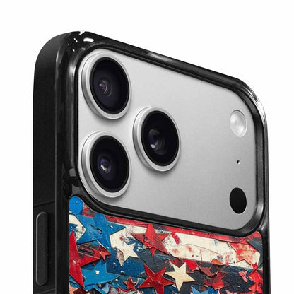 iPhone 17 Pro Case — Patriotic Stars And Stripes American Galaxy, Custom Made Phone Cover