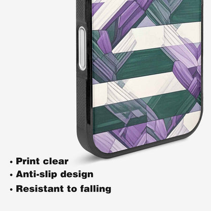 iPhone 16 Plus Case — Genderqueer Flag Color Theme Small Rainbow, Custom Designed Case Cover