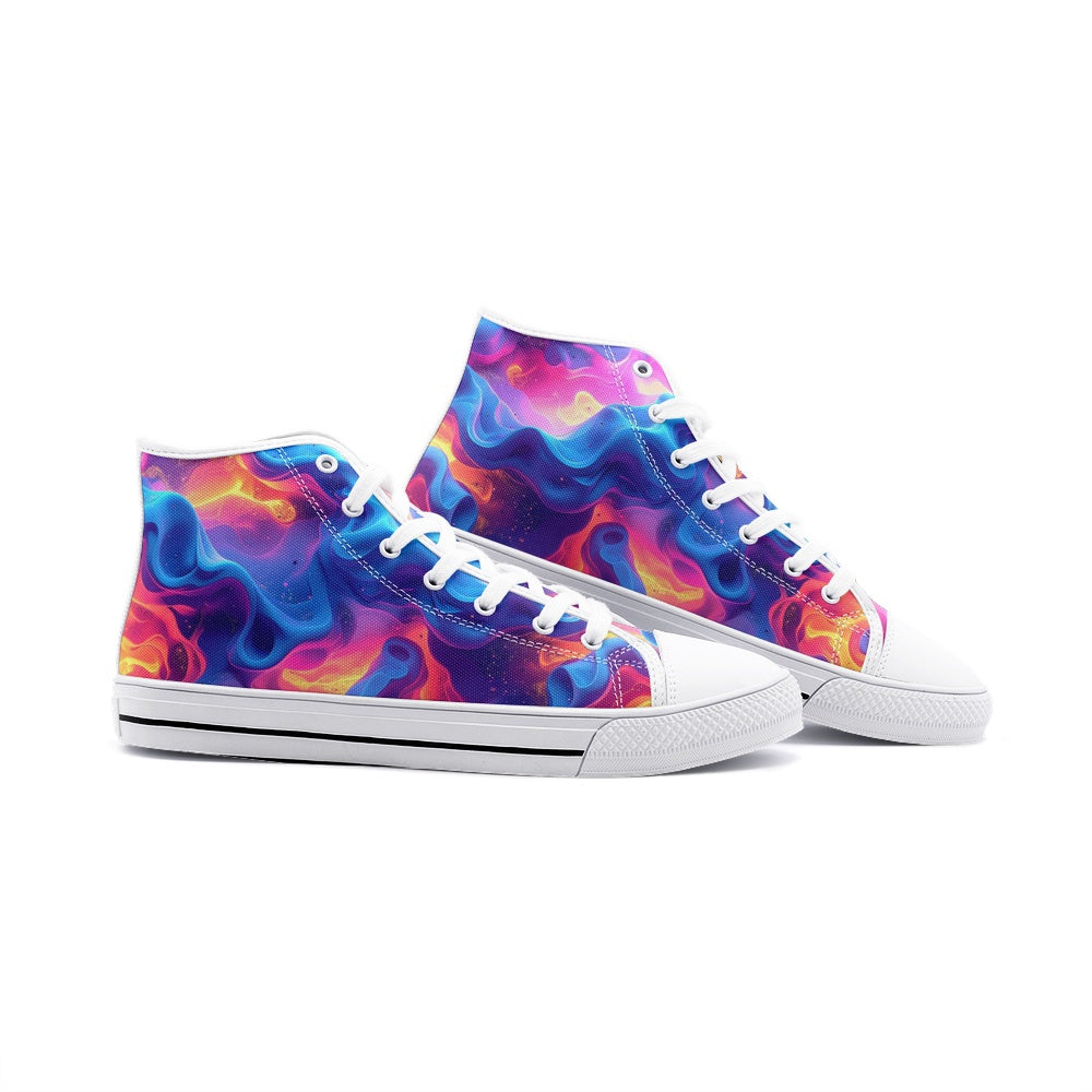 Ethereal Camo Design 2 Unisex High Top Canvas Shoes