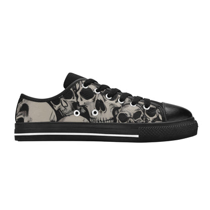 WOMEN'S Cc Retro Skulls Art Canvas Aesthetic Shoes