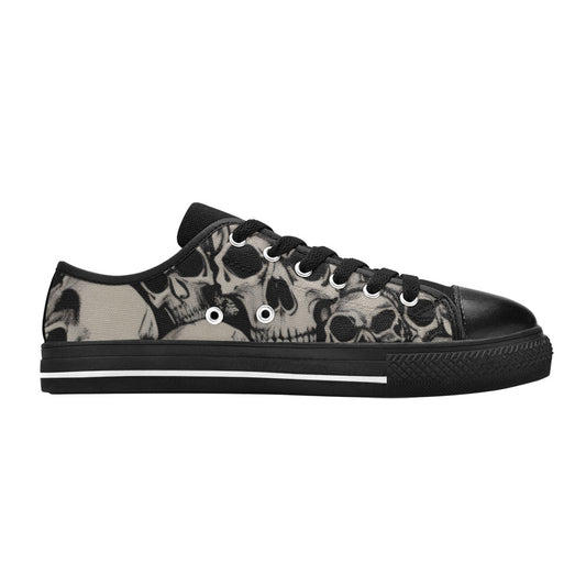 WOMEN'S Cc Retro Skulls Art Canvas Aesthetic Shoes