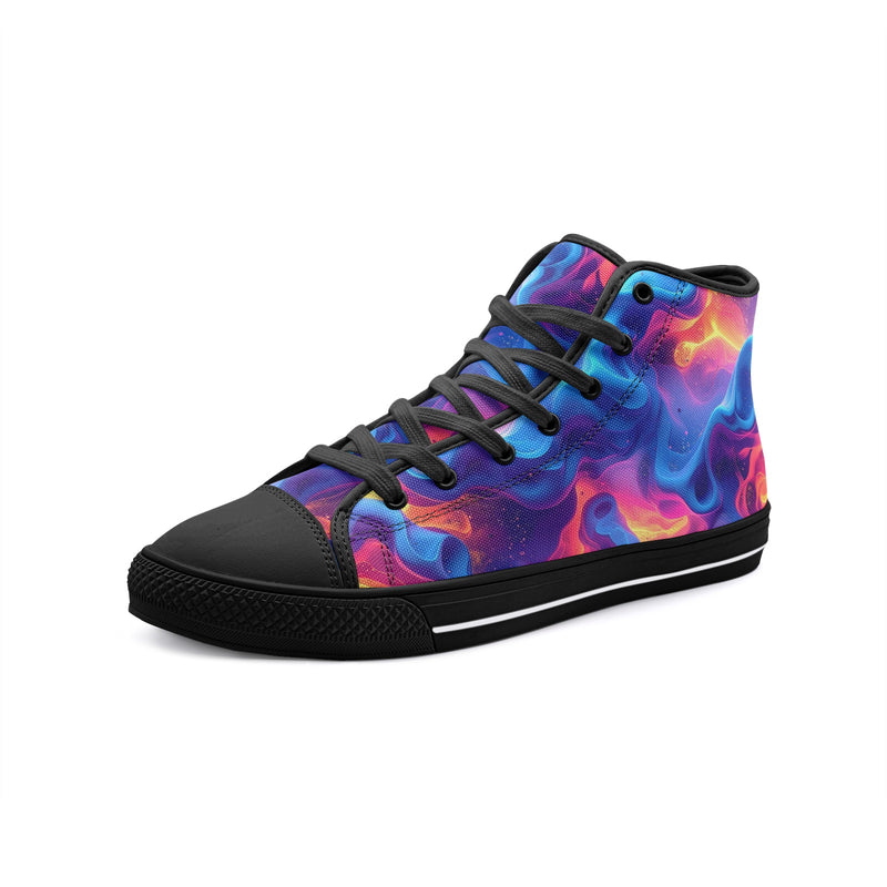 Ethereal Camo Design 2 Unisex High Top Canvas Shoes