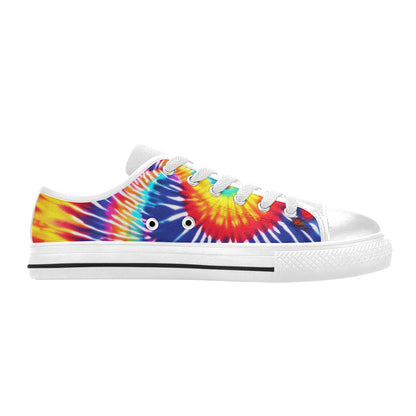 WOMEN'S Tie Dye Splash Canvas Surreal Custom Shoes