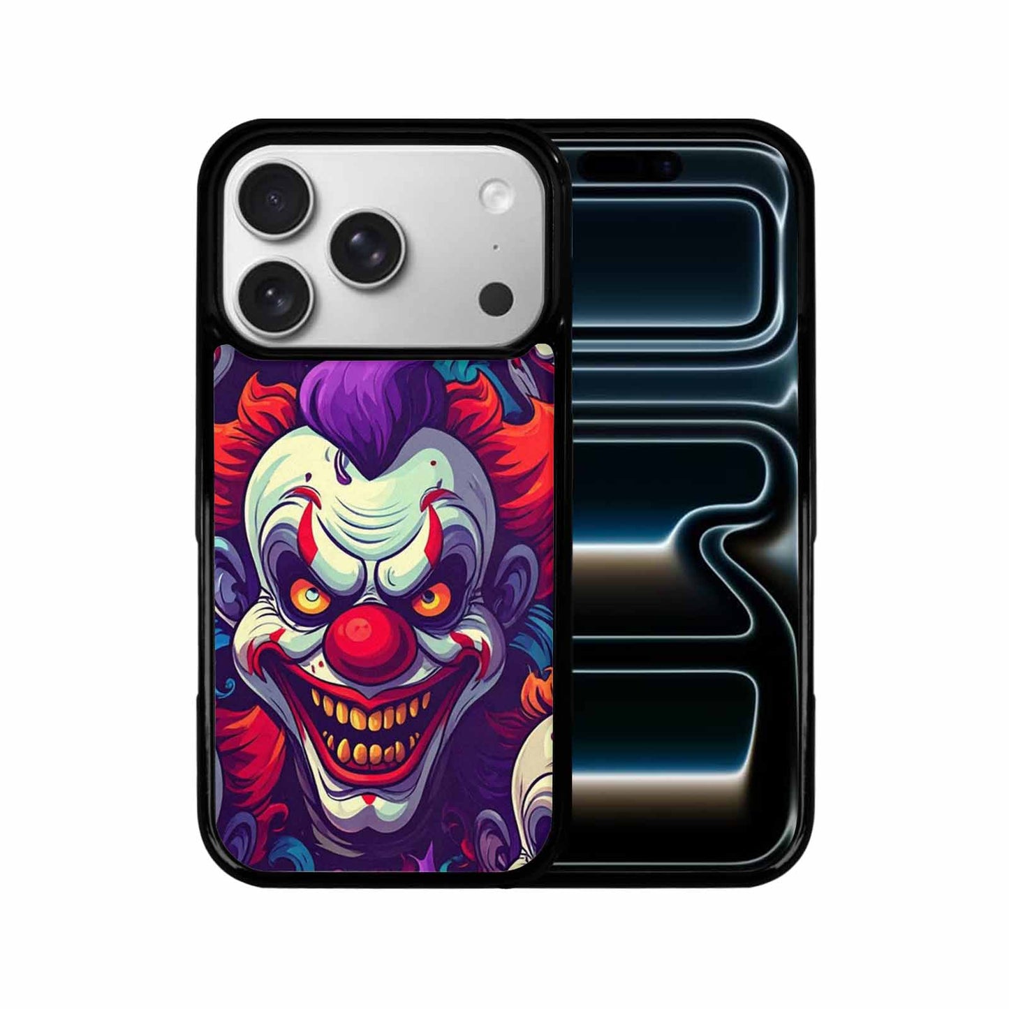 iPhone 17 Pro Case — Evil Clowns Cartoon Art Pattern Cartoon, Personalized Phone Case