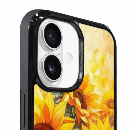 iPhone 17 Case — Impressionist Sunflower Brushstroke Pattern Floral, Unique Phone Case Design