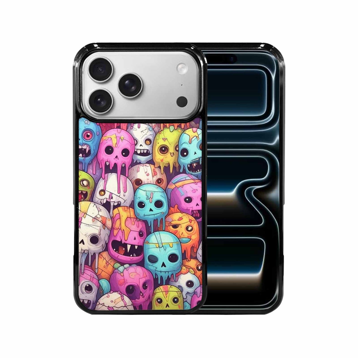 iPhone 17 Pro Max Case — Pastel Gore Character Pattern Original Art, Custom Print Case Cover