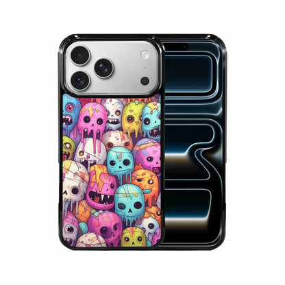 iPhone 17 Pro Max Case — Pastel Gore Character Pattern Original Art, Custom Print Case Cover