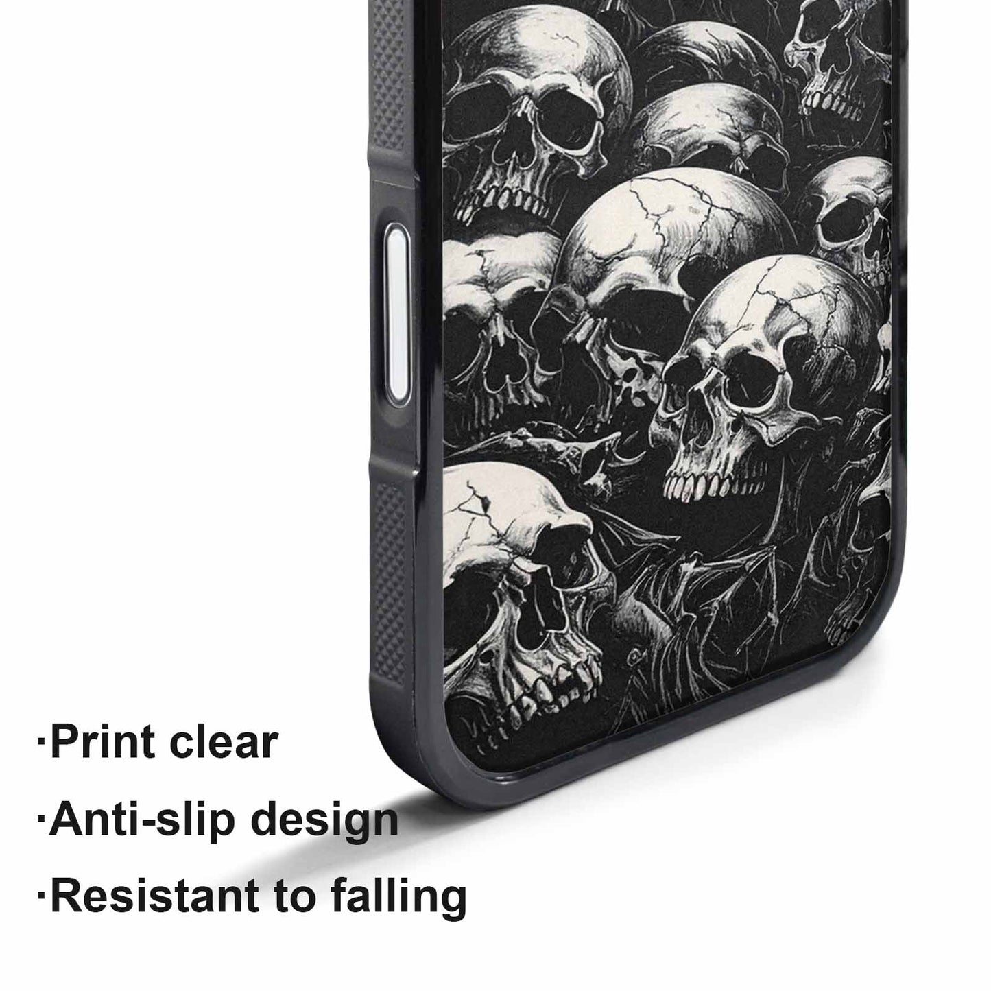 iPhone 17 Pro Max Case — Skull Dark Art Gothic Print Gothic, Custom Made Phone Cover